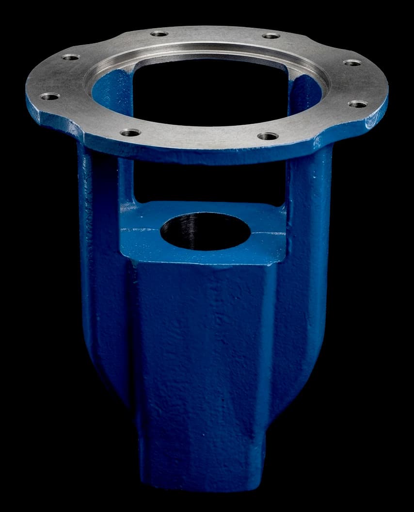 Gray cast iron industrial pump bearing housing casting